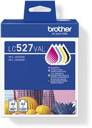Cartouche d'encre Brother LC-527 noir + 3 couleurs