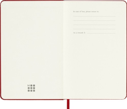 Agenda 2027 Moleskine 12 mois Planner Weekly 7 jours/1 page Pocket CR scarlet red-2