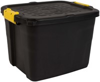 Caisse de rangement Bankers Box 42L avec prises robustes noir