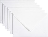 Enveloppe Papicolor C6 114x162mm blanc perle métallisé paquet 6 pièces