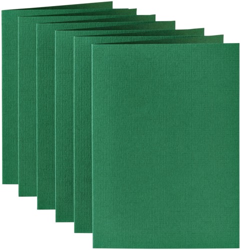 Carte de correspondance Papicolor double 105x148mm vert sapin 6 pièces-2