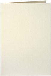 Carte de correspondance Papicolor double 105x148mm ivoire métallisé 6 pièces