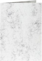 Carte de correspondance Papicolor double 105x148mm gris marbré 6 pièces