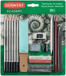 Set croquis graphite Derwent Academy 19 pièces