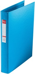 Classeur Esselte VIVIDA A4 4 anneaux méc-O 25mm PP bleu