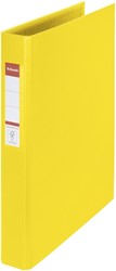 Classeur Esselte VIVIDA A4 4 anneaux méc-O 25mm PP jaune