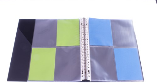 Pochette photo Multo A4 23 perf 4 compartiments 10x15cm PP transparant 10 pièces-1