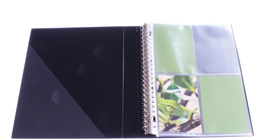 Pochette photo Multo A4 23 perf 4 compartiments 10x15cm PP transparant 10 pièces-2