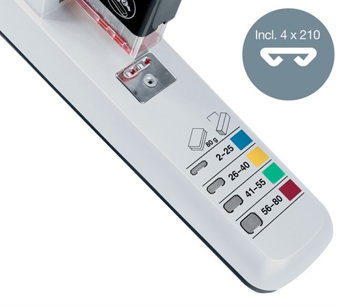 Agrafeuse Leitz Heavy Duty 80 feuilles argent-8