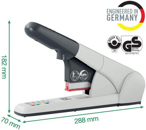 Agrafeuse Leitz Heavy Duty 80 feuilles argent-1