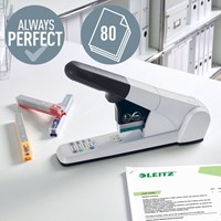 Agrafeuse Leitz Heavy Duty 80 feuilles argent-10
