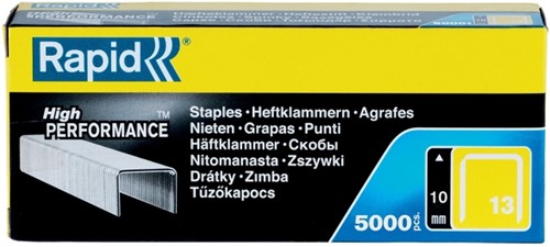 Agrafes Rapid 13/10 galvanisé strong 5000 pièces