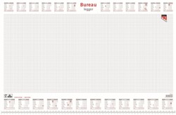 Bloc sous-main bureau 2027 Quantore carreau 56,5x36cm blanc