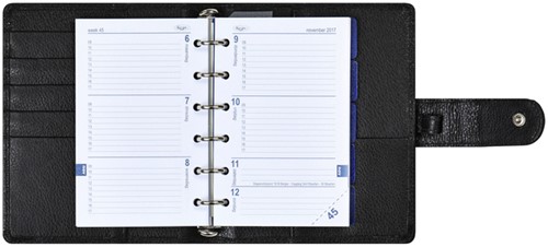 Organiseur Kalpa Pocket Agenda 2026-2027 7 jours/2 pages Keta noir-3