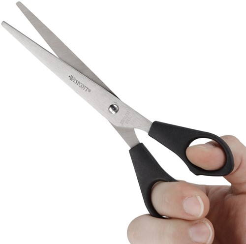 Ciseaux Westcott Buro 171mm inox manche plastique-1