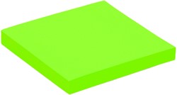 Bloc mémos Quantore 76x76mm néon vert 100 feuilles