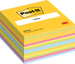 Bloc-mémos Post-it 2030 76x76mm Cube Ultra assorti