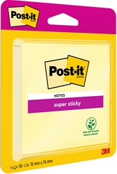 Bloc-mémos Post-it Super Sticky 6920 Super Sticky 76x76mm jaune