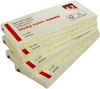 Bloc-mémos Quantore 38x51mm jaune 3 pièces-3