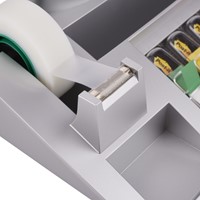 Organiseur de bureau Post-it C50 gris argenté avec contenu-2
