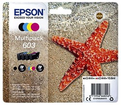Cartouche d'encre Epson 603 T03U6 noir + 3 couleurs
