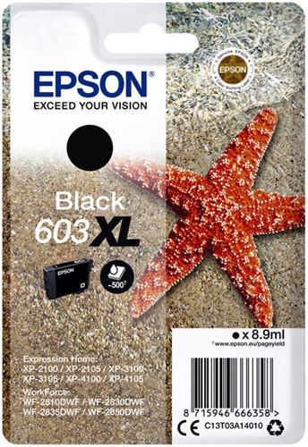 Cartouche d'encre Epson 603Xl T03A1 noir