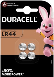 Pile bouton Duracell 4x LR44 alcaline Ø11,6mm