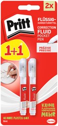 Stylo correcteur Pritt fluide 8ml blister 1+1