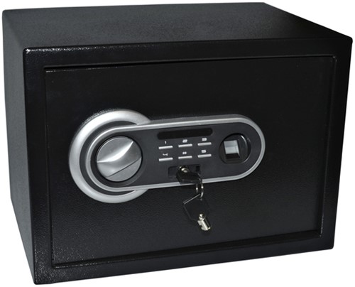 Coffre-fort Pavo 350x250x250mm empreintes digitales noir