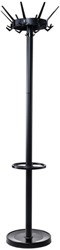 Portemanteau sur pied MAULcaligo 175cm 32 crochets noir RAL 9004