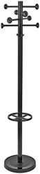 Portemanteau sur pied MAULgrando 175cm 16 crochets noir RAL9004