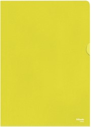 Pochette modèle L Esselte Standard A4 PP 0,11mm jaune 100 pièces