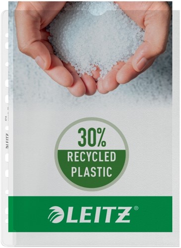 Pochette Leitz Premium ouverture gauche A4 PP 0,13mm transparent 100 pièces-2