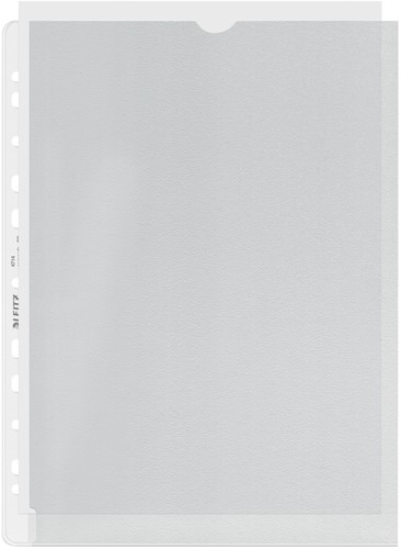 Pochette Leitz Premium ouverture gauche A4 PP 0,13mm transparent 100 pièces