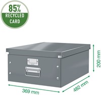 Opbergdoos Leitz Click & Store WOW groot 369x200x482mm geel-3