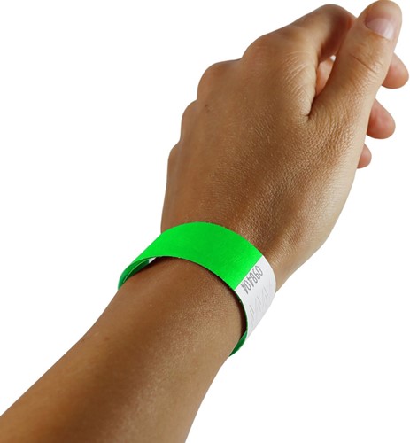 Bracelet Combicraft Tyvek vert 100 pièces-3