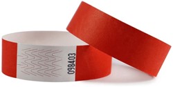 Bracelet Combicraft Tyvek rouge 100 pièces