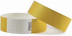 Bracelet Combicraft Tyvek jaune 100 pièces