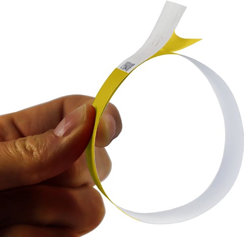 Bracelet Combicraft Tyvek jaune 100 pièces-2