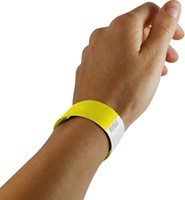 Bracelet Combicraft Tyvek jaune 100 pièces-3
