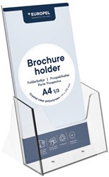 Porte-brochures Europel 1/3 A4 acryl