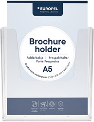 Porte-brochures mural Europel A5 transparent