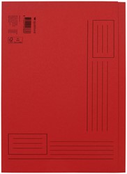 Chemise Quantore A4 bord décalé 250g rouge