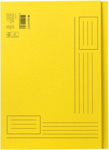 Chemise Quantore A4 bord décalé 250g jaune
