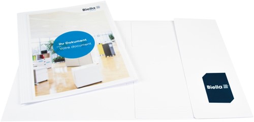 Dossier de présentation Pearl 2 A4 avec pochette 3 rabats blanc-2