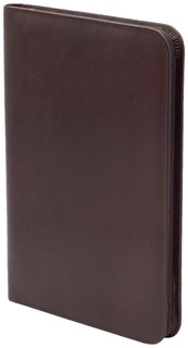 Conférencier Van der Spek 388 A4 zip cuir marron-2