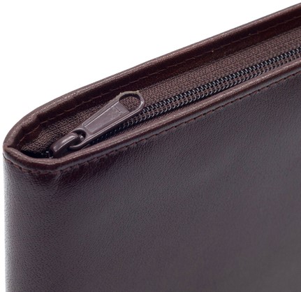 Conférencier Van der Spek 388 A4 zip cuir marron-3