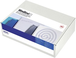 Peigne métallique GBC 14.3mm US/21 anneaux A4 argent 100 pièces