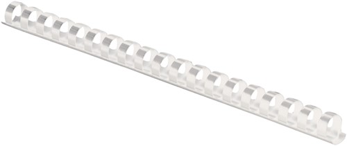 Reliure Fellowes 14mm 21 anneaux A4 blanc 100 pièces-2
