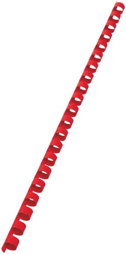 Reliure GBC 10mm 21 anneaux A4 rouge 100 pièces-2